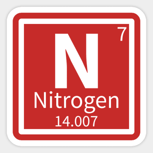 Nitrogen — Periodic Table Element 7 Sticker